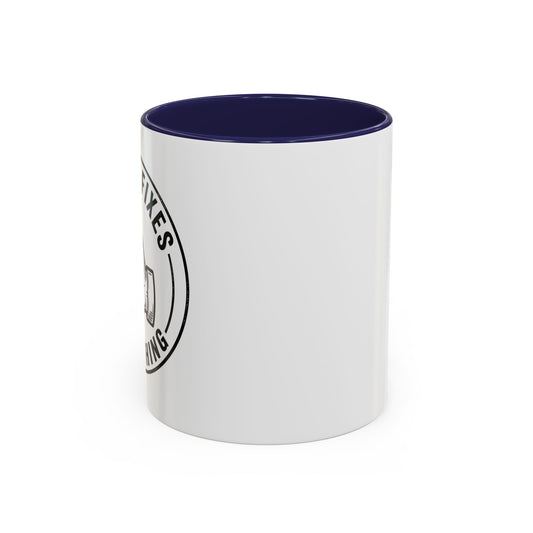 Coffee Mug - 'No Bad Mornings' Accent Ceramic Mug (11/15oz)