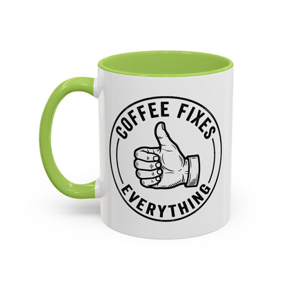 Coffee Mug - 'No Bad Mornings' Accent Ceramic Mug (11/15oz)