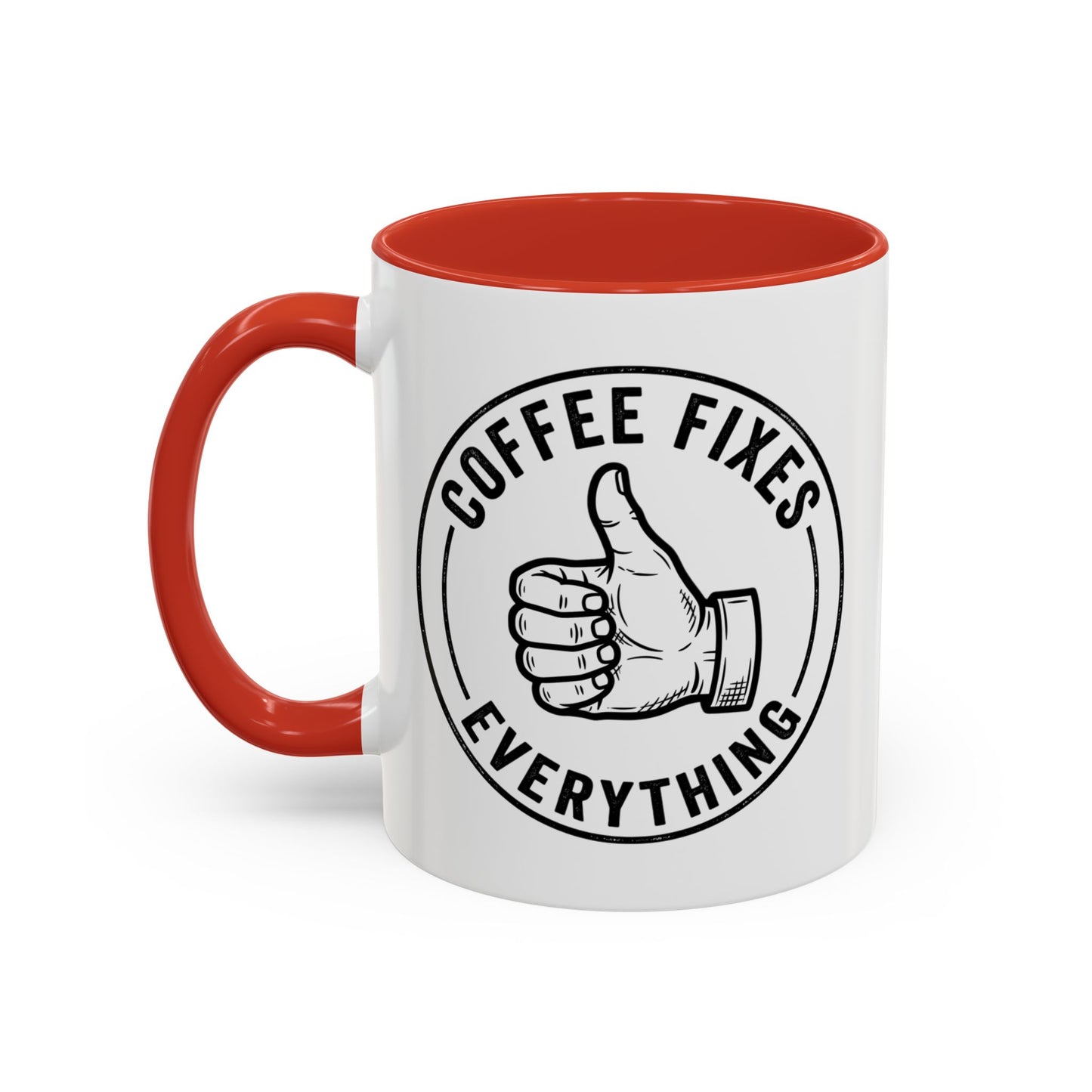 Coffee Mug - 'No Bad Mornings' Accent Ceramic Mug (11/15oz)