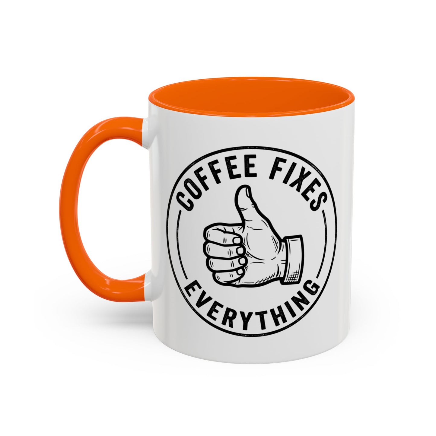 Coffee Mug - 'No Bad Mornings' Accent Ceramic Mug (11/15oz)