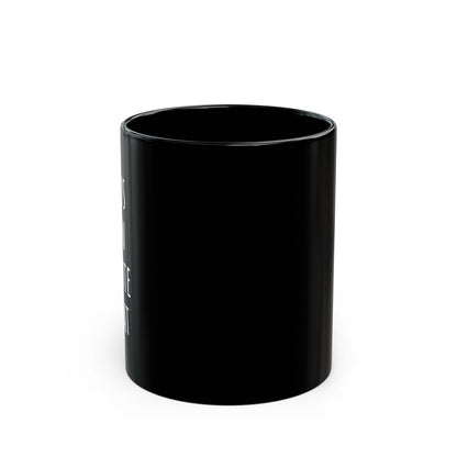 Motivational "Focus, Plan, Execute, Repeat" Black Mug (11oz)