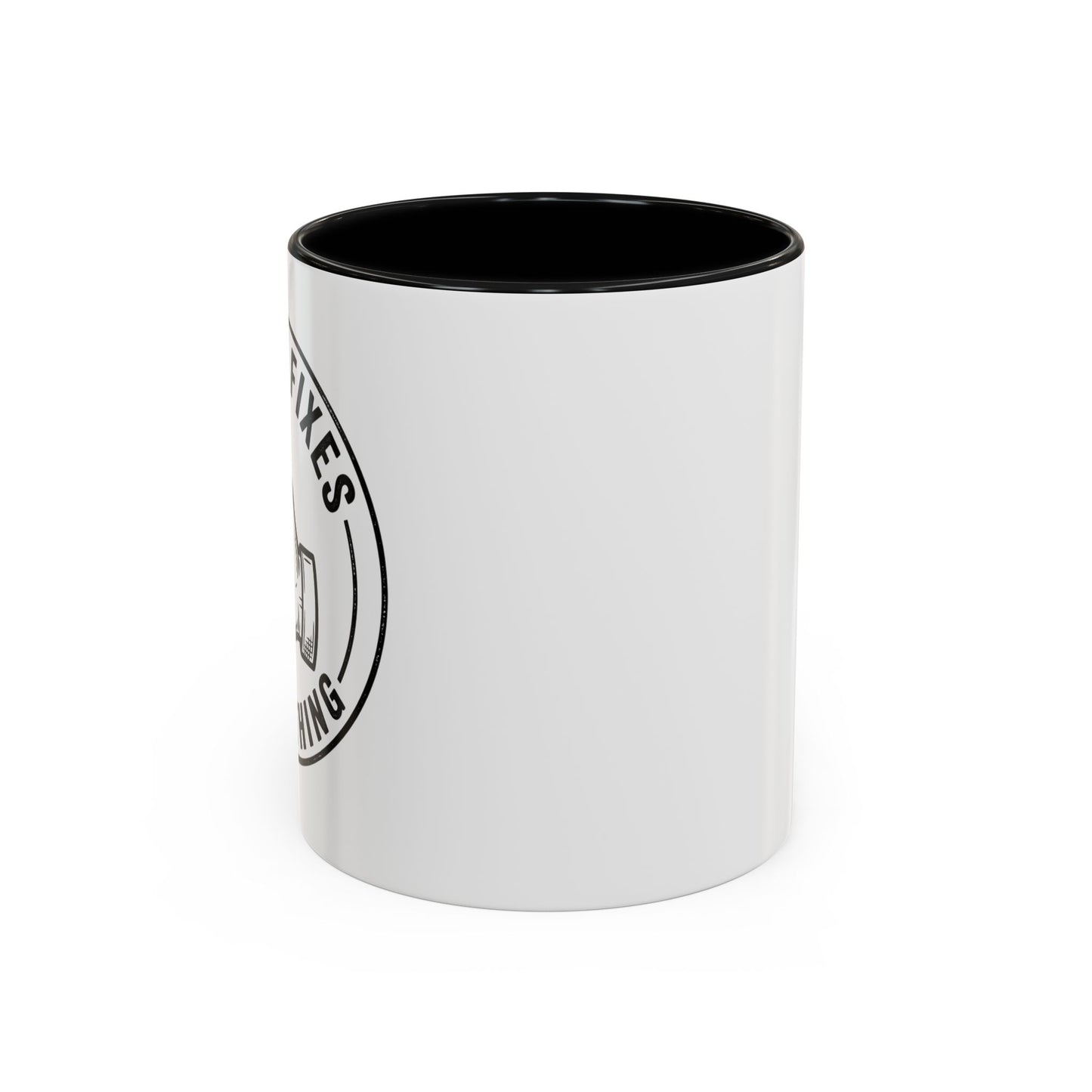 Coffee Mug - 'No Bad Mornings' Accent Ceramic Mug (11/15oz)