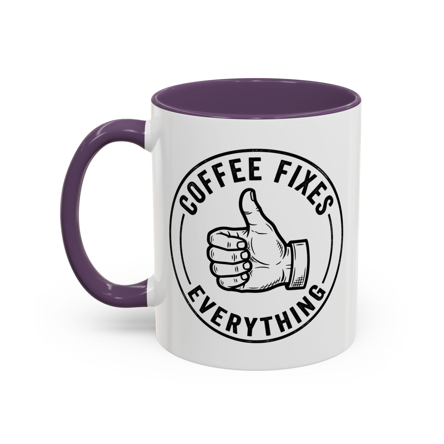 Coffee Mug - 'No Bad Mornings' Accent Ceramic Mug (11/15oz)